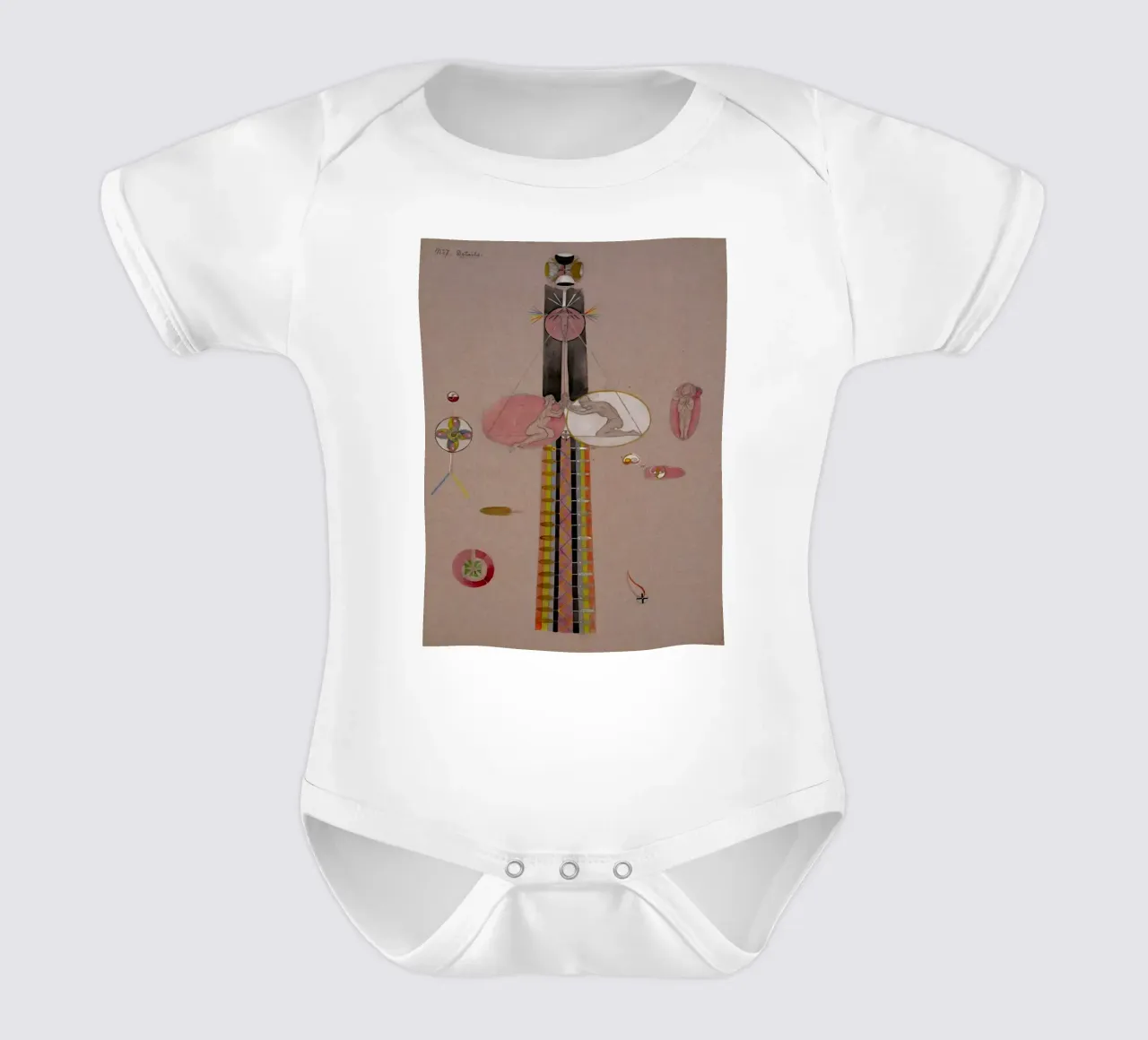 Hilma af Klint - The Tree Of Knowledge No . 7B short-sleeve baby romper by William Store