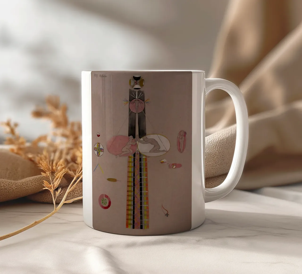 Hilma af Klint - L'albero della conoscenza n. 7B tazza in ceramica da William Store