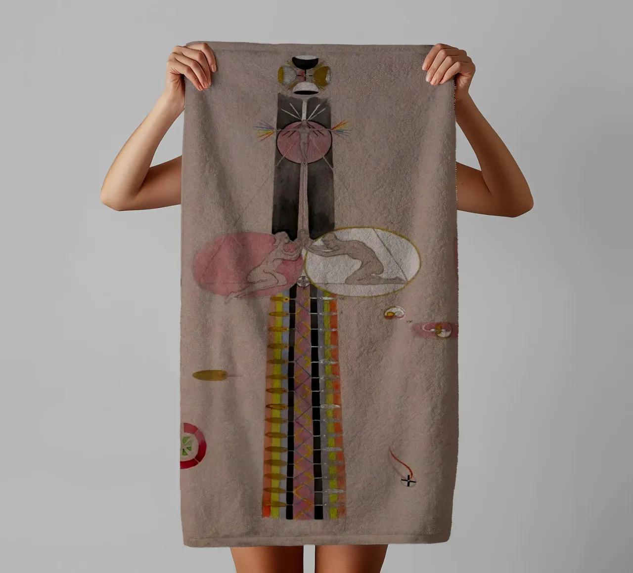 Hilma af Klint - The Tree Of Knowledge No . 7B towel by William Store