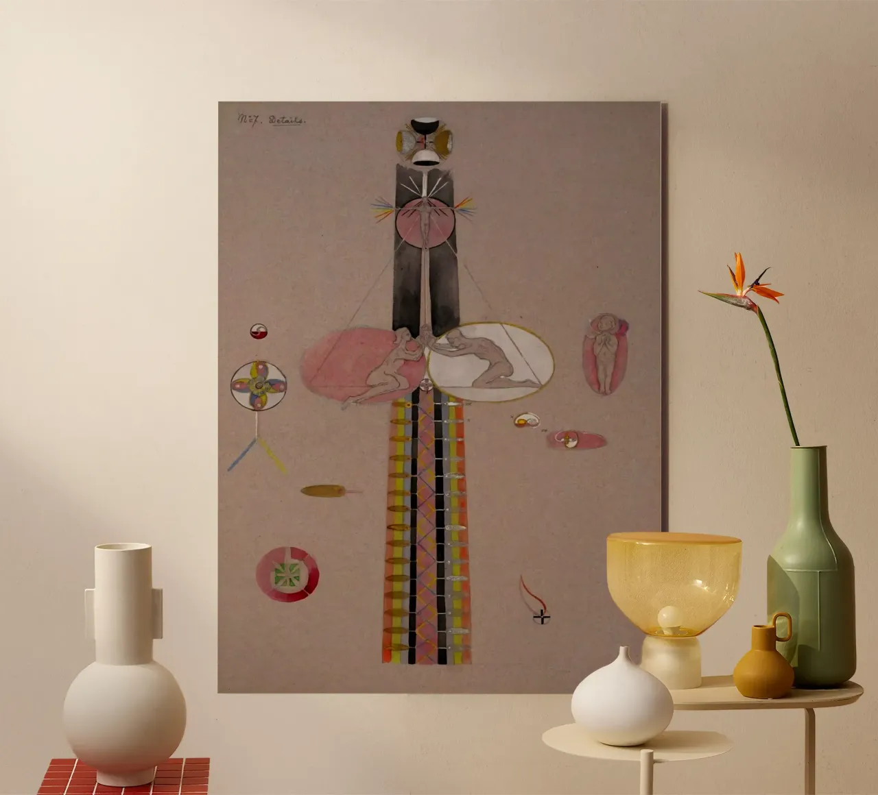 Hilma af Klint - L'albero della conoscenza n. 7B alluminio dibond da William Store