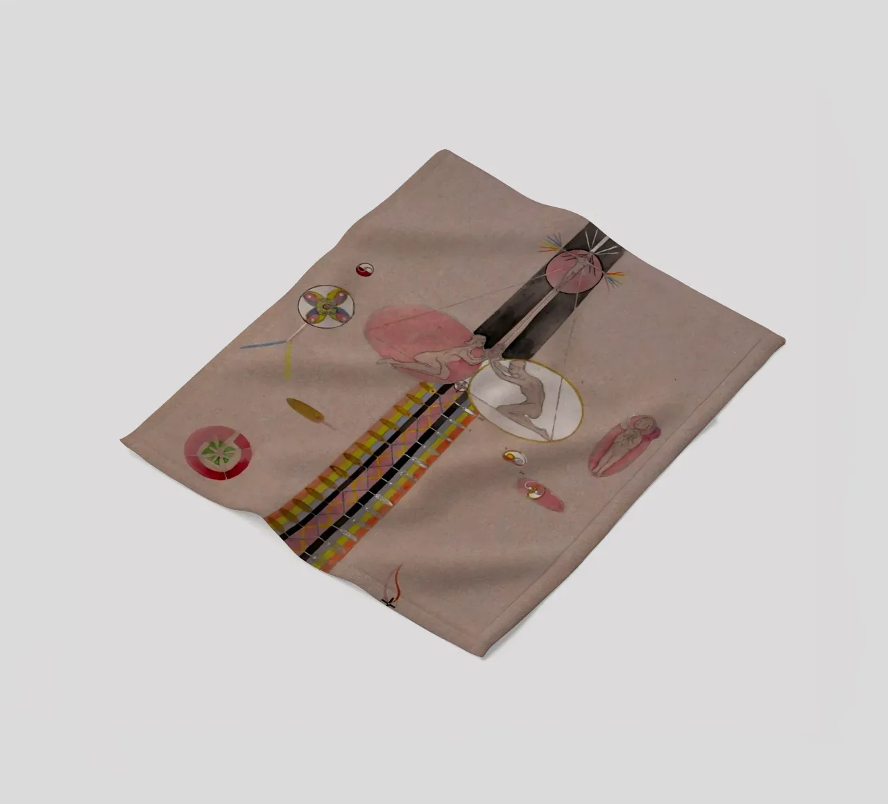 Hilma af Klint - The Tree Of Knowledge No . 7B fleece blanket by William Store