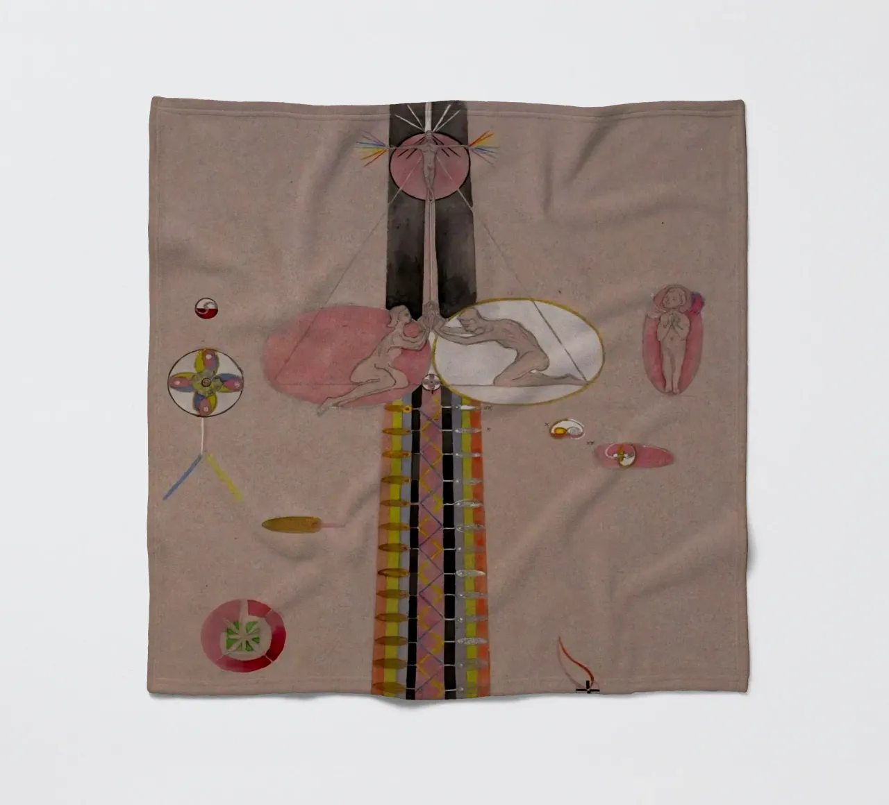 Hilma af Klint - The Tree Of Knowledge No . 7B fleece blanket by William Store