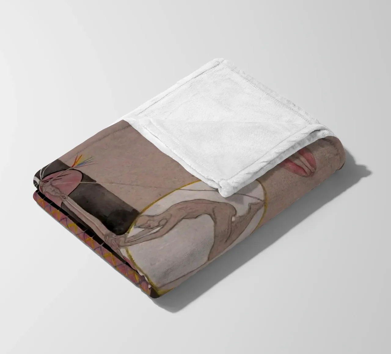 Hilma af Klint - The Tree Of Knowledge No . 7B fleece blanket by William Store