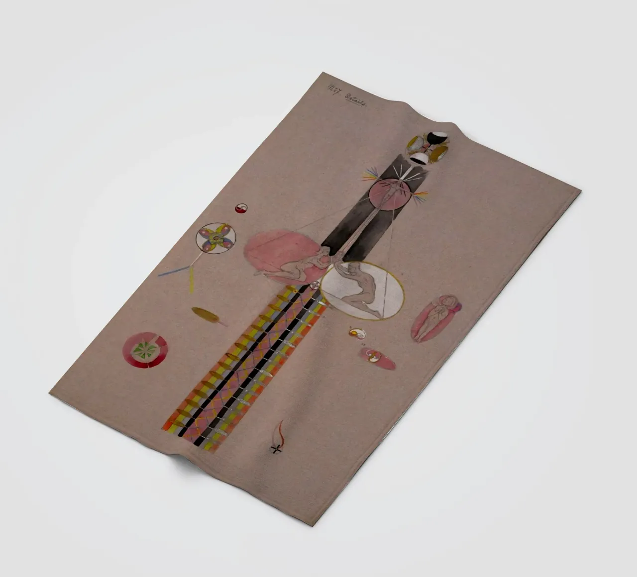 Hilma af Klint - The Tree Of Knowledge No . 7B fleece blanket by William Store