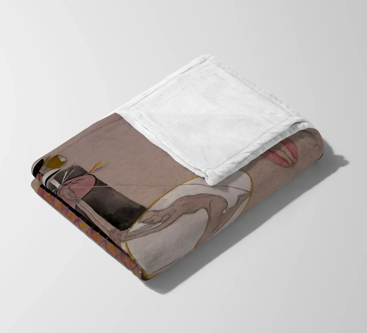 Hilma af Klint - The Tree Of Knowledge No . 7B fleece blanket by William Store