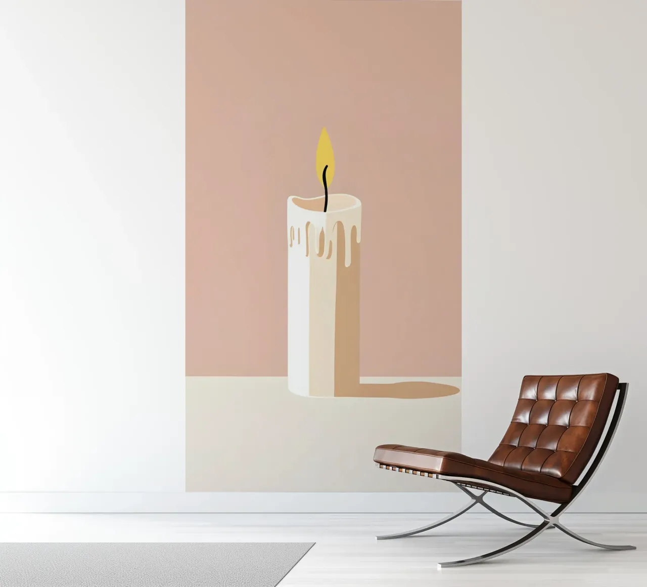 Kaars vector fotobehang van LIFESTYLE OBJECTS