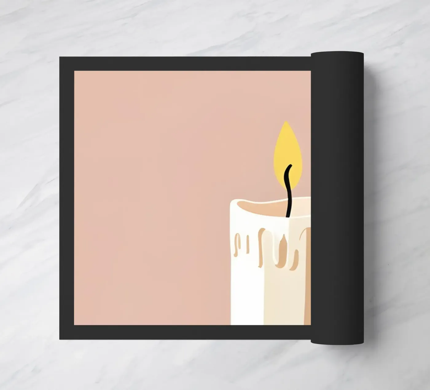 Candle vector doormat by LIFESTYLE OBJECTS