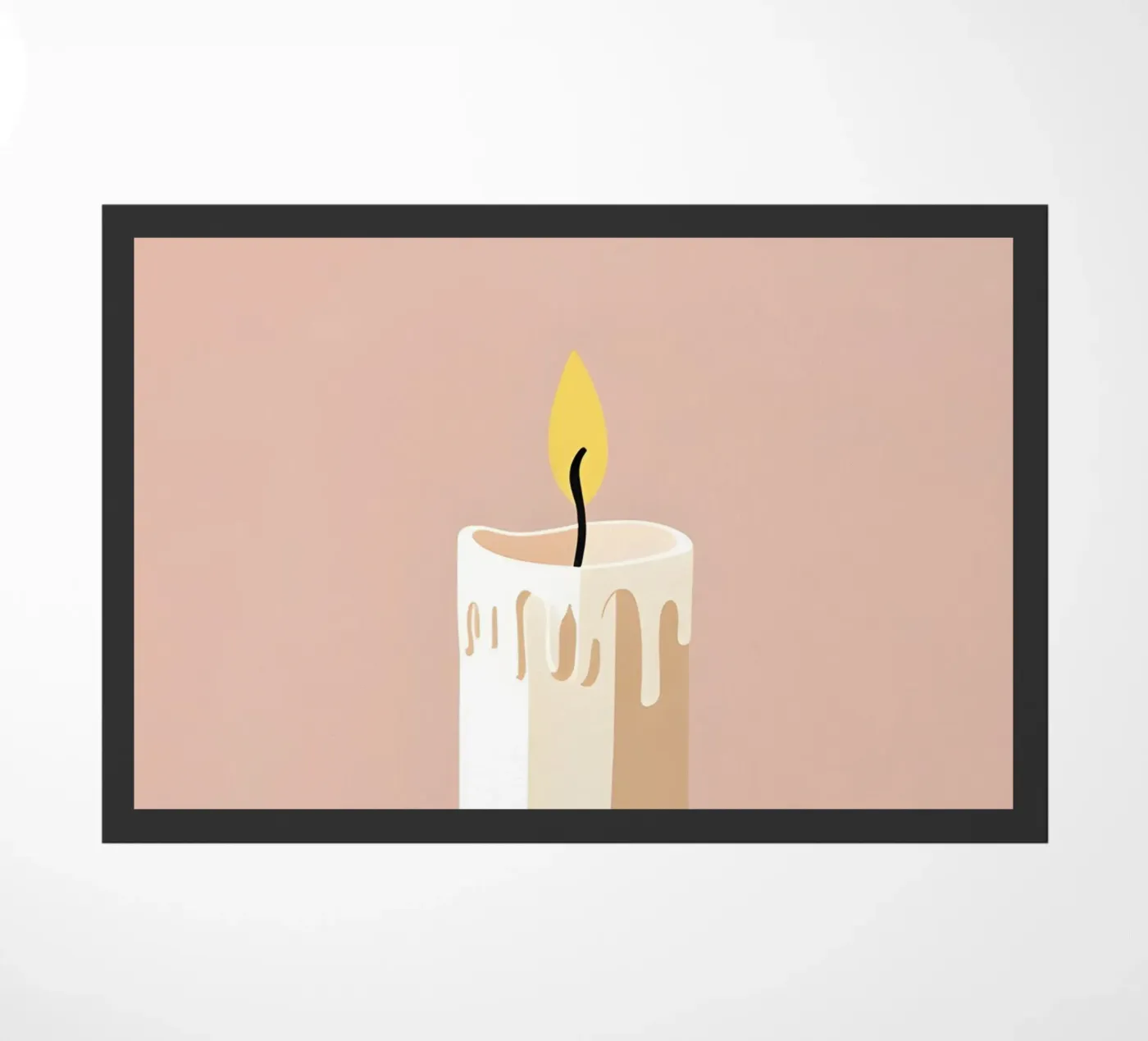 Candle vector doormat by LIFESTYLE OBJECTS