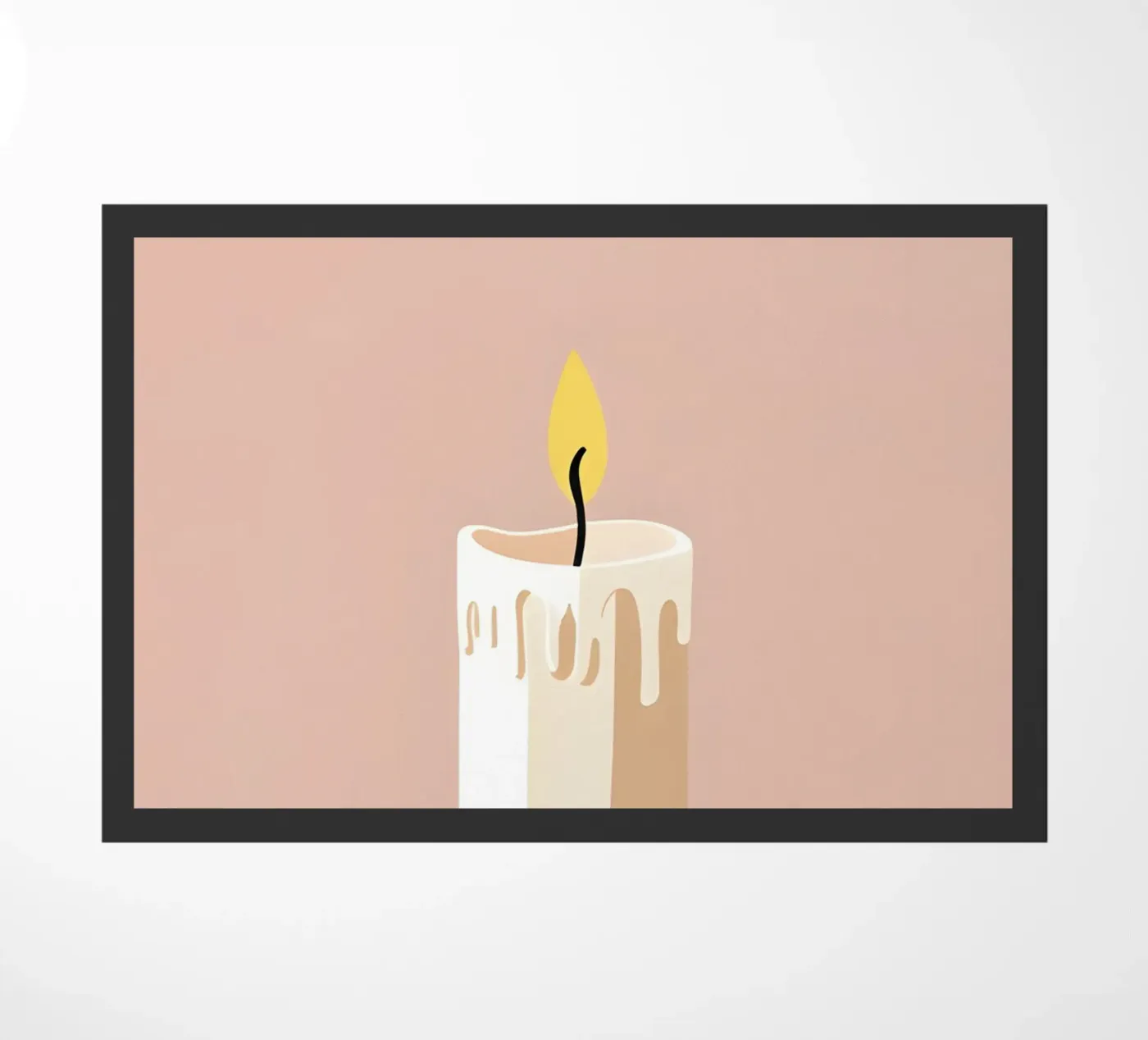 Candle vector doormat by LIFESTYLE OBJECTS