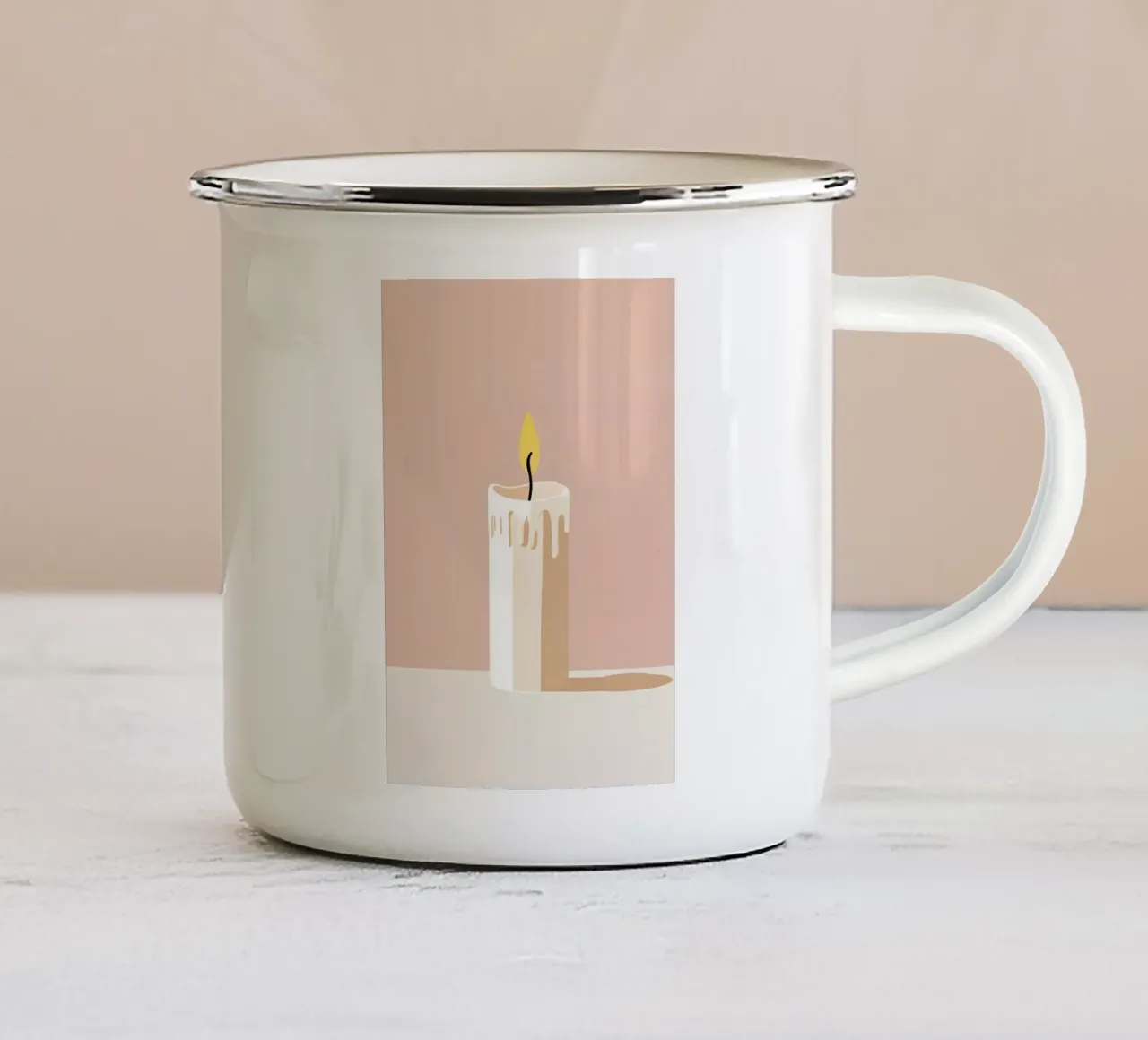 Vettore di candele tazza in smalto da LIFESTYLE OBJECTS