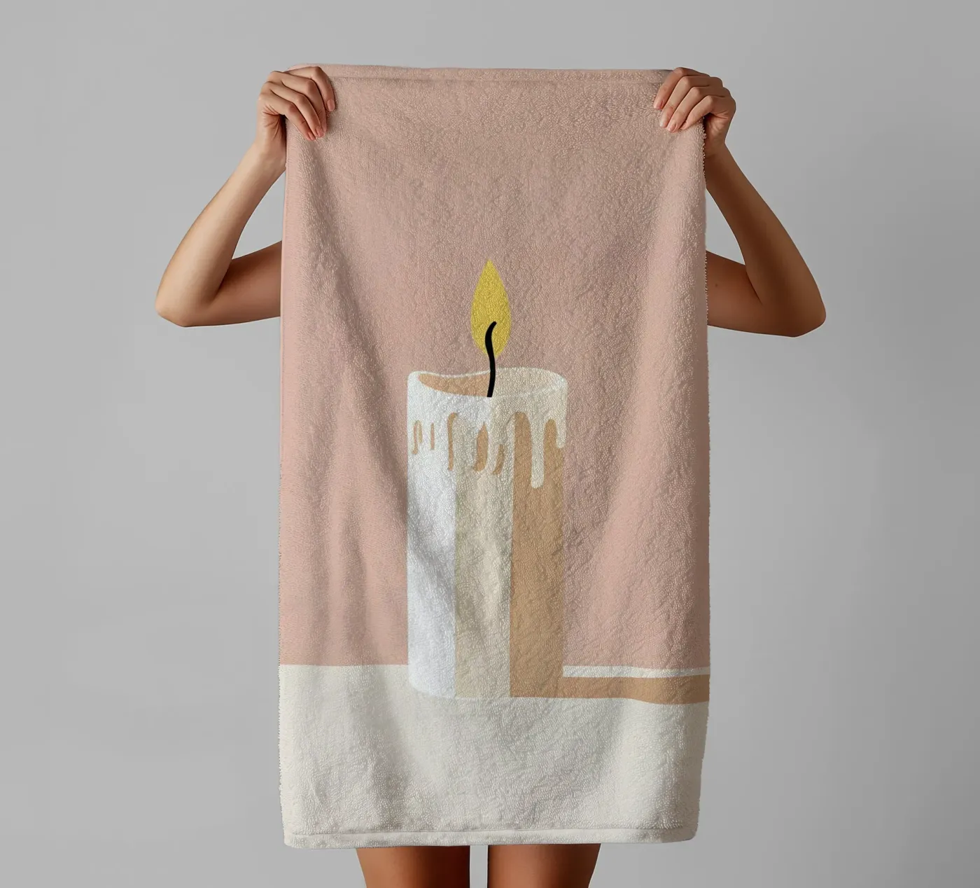 Candle vector badhanddoek van LIFESTYLE OBJECTS