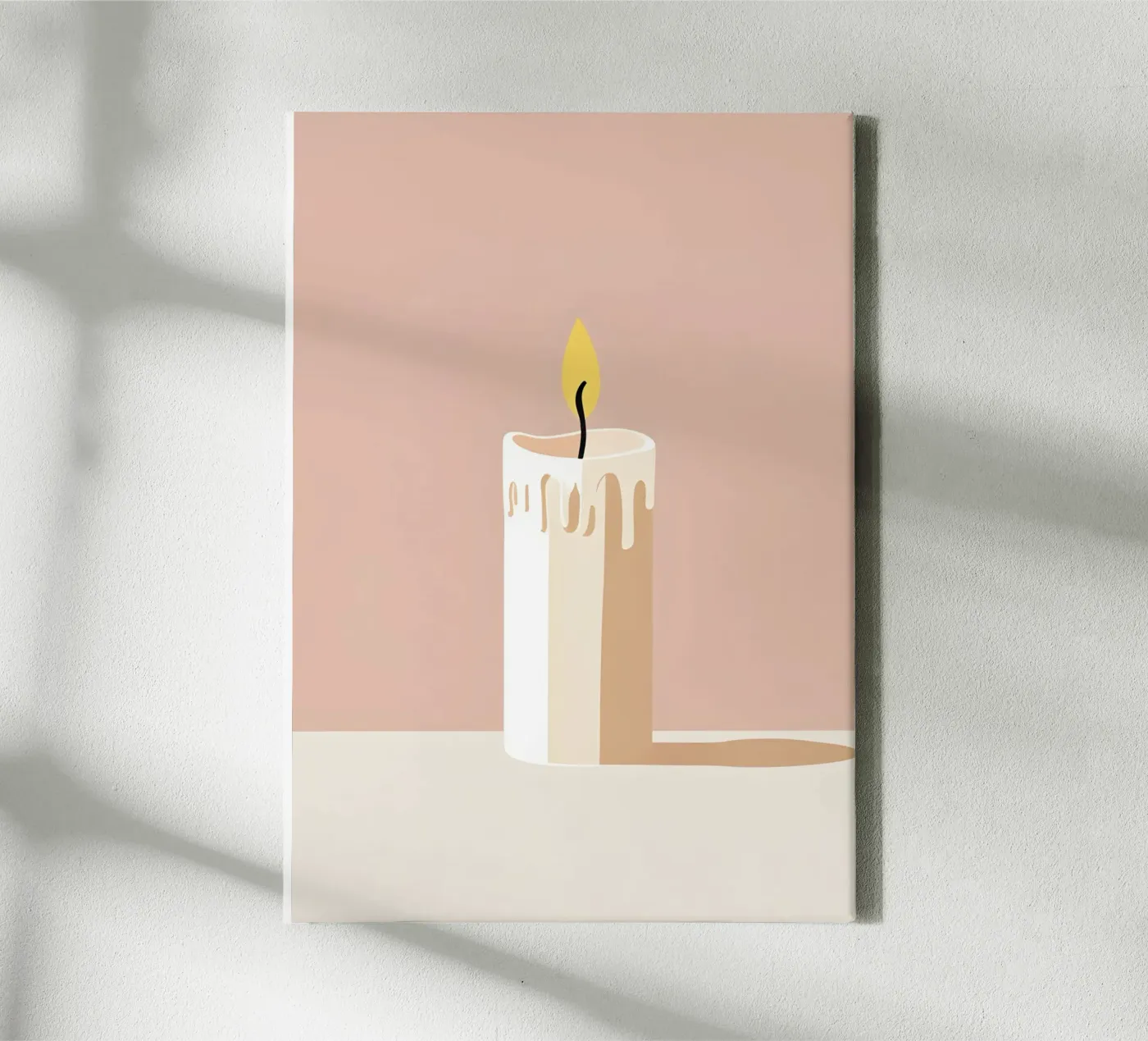 Candle vector Leinwand von LIFESTYLE OBJECTS
