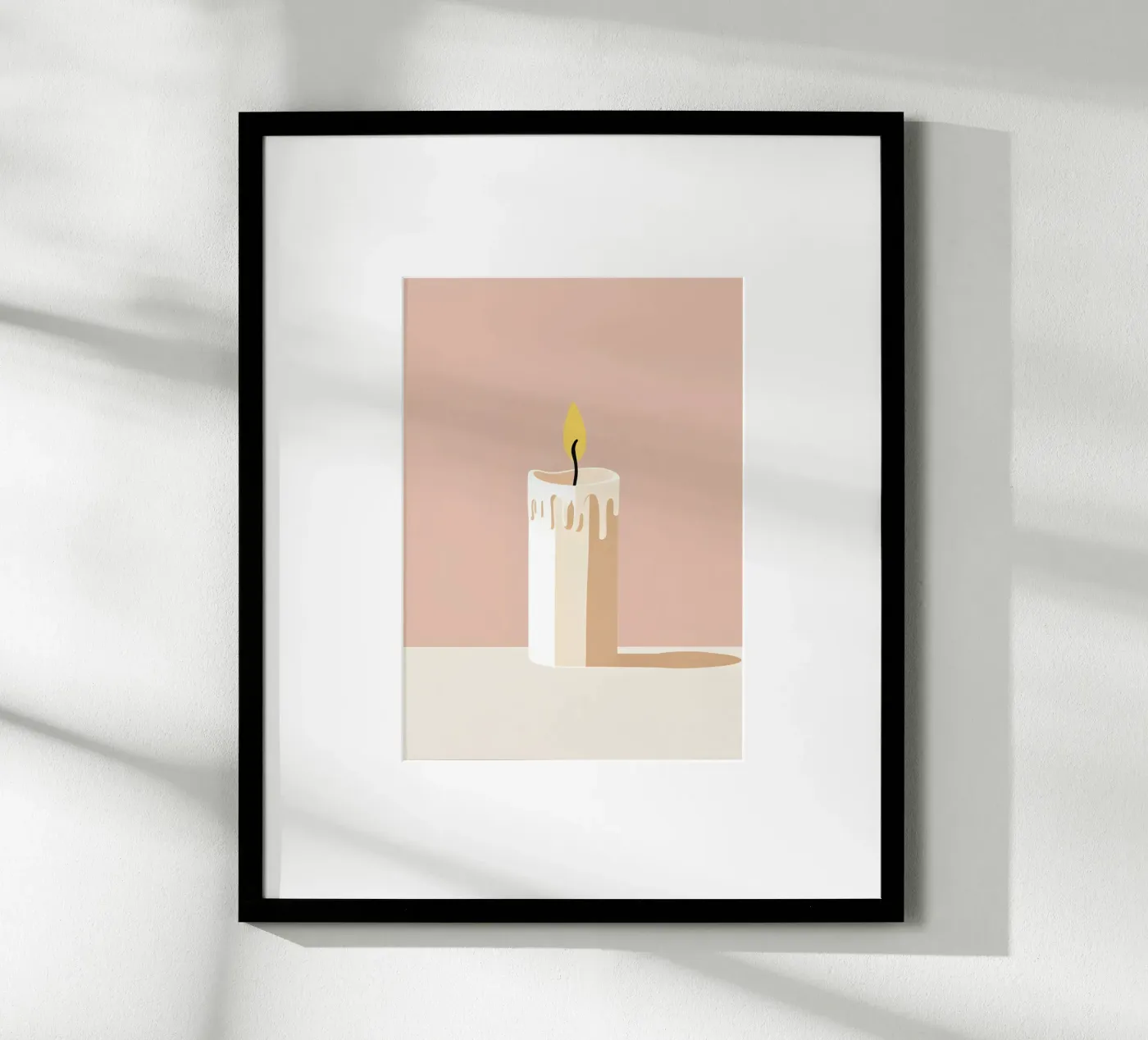 Candle vector poster by LIFESTYLE OBJECTS