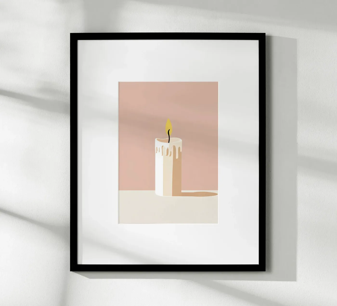 Candle vector poster by LIFESTYLE OBJECTS