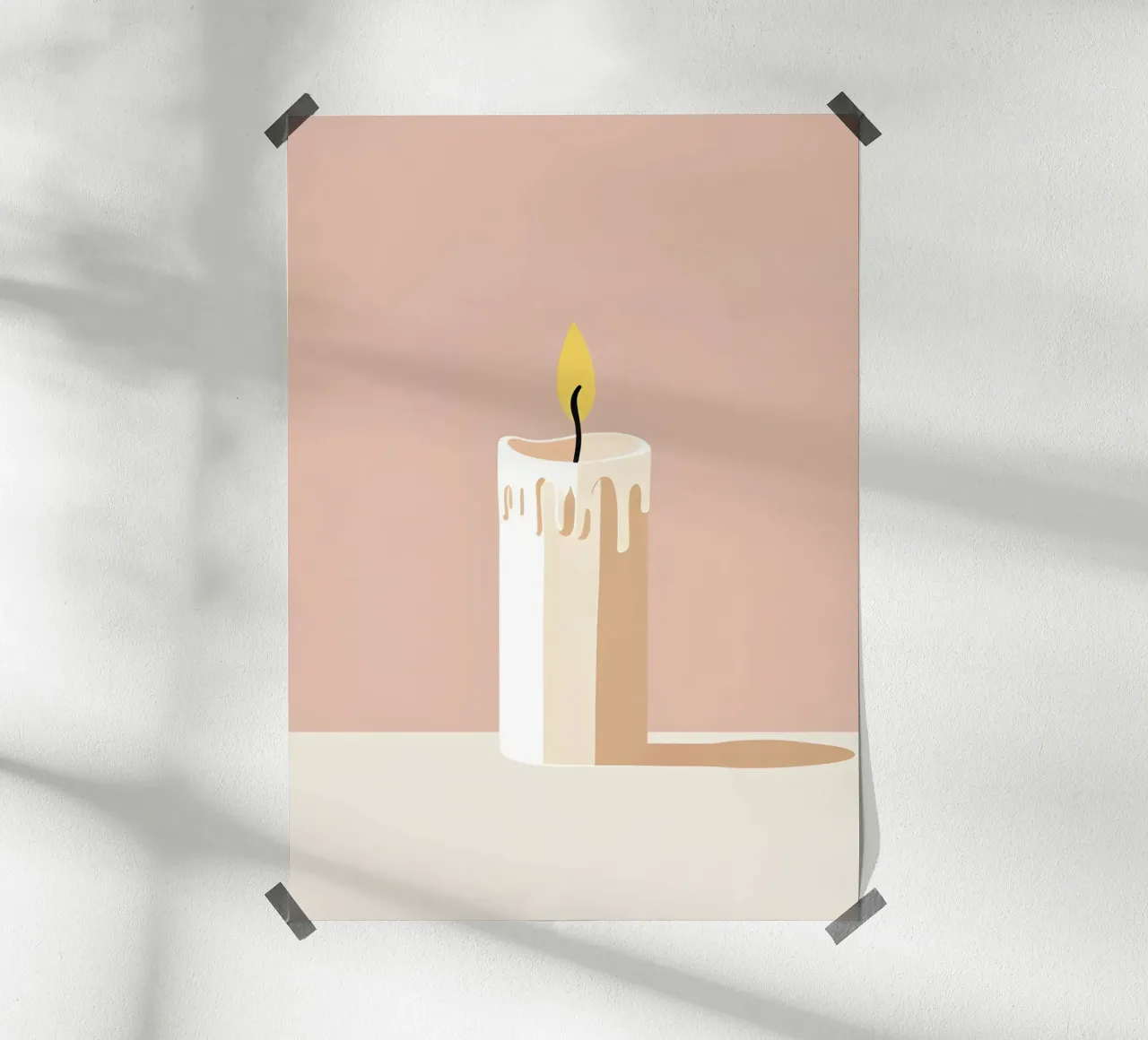 Kaars vector poster van LIFESTYLE OBJECTS