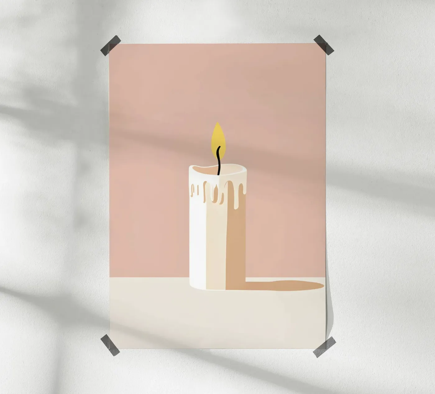 Candle vector poster by LIFESTYLE OBJECTS
