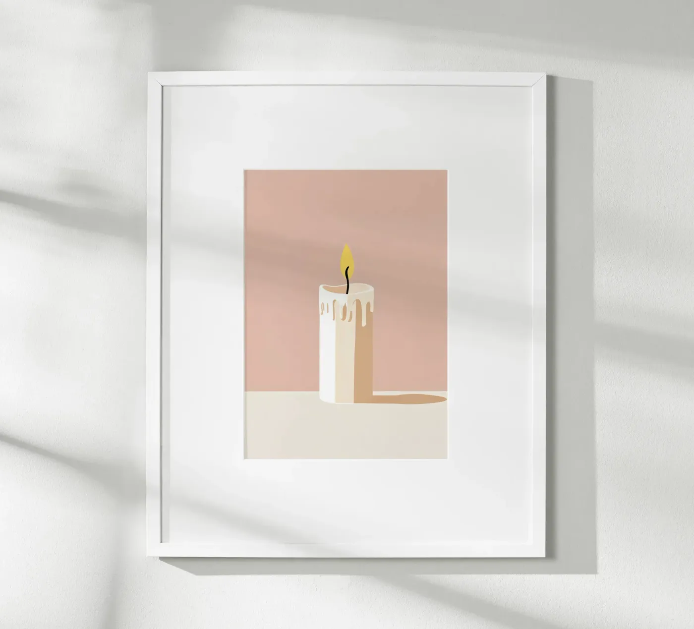 Candle vector poster by LIFESTYLE OBJECTS