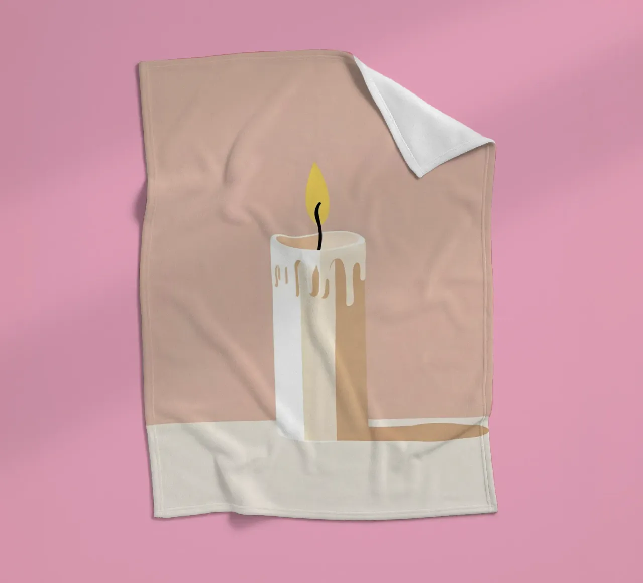 Kaars vector fleecedeken van LIFESTYLE OBJECTS