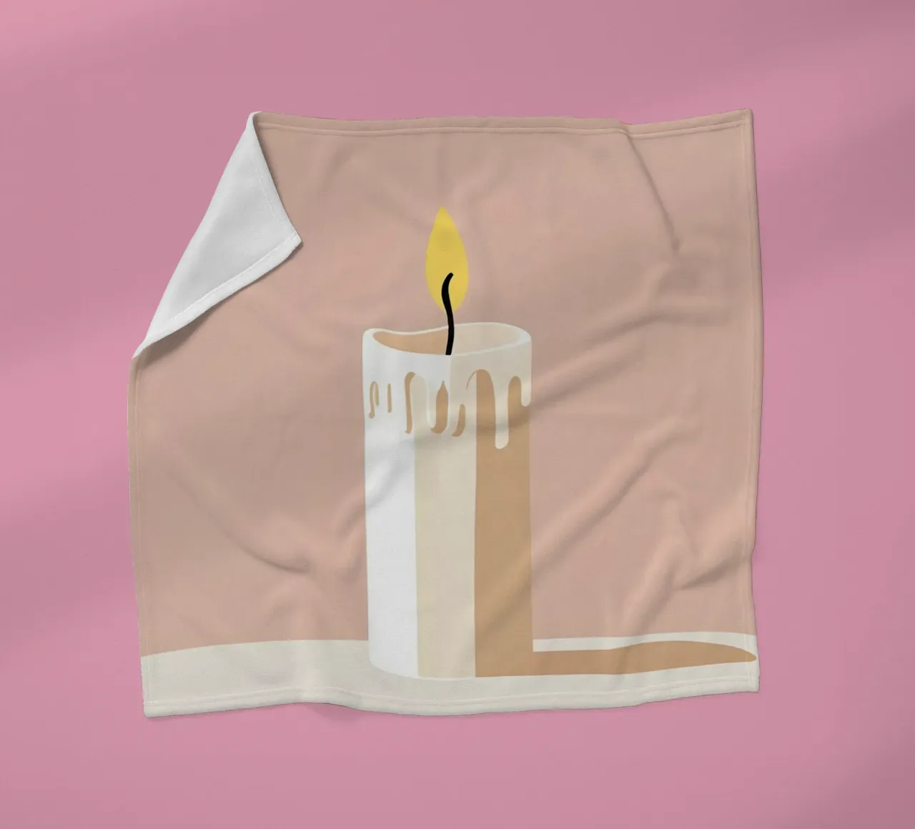 Kaars vector fleecedeken van LIFESTYLE OBJECTS