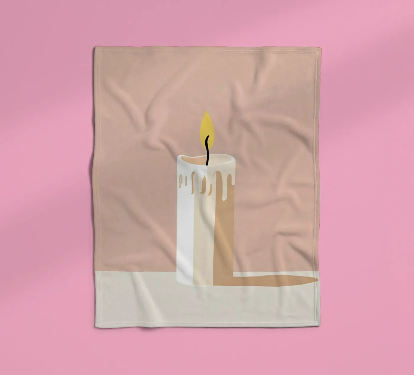 Kaars vector fleecedeken van LIFESTYLE OBJECTS