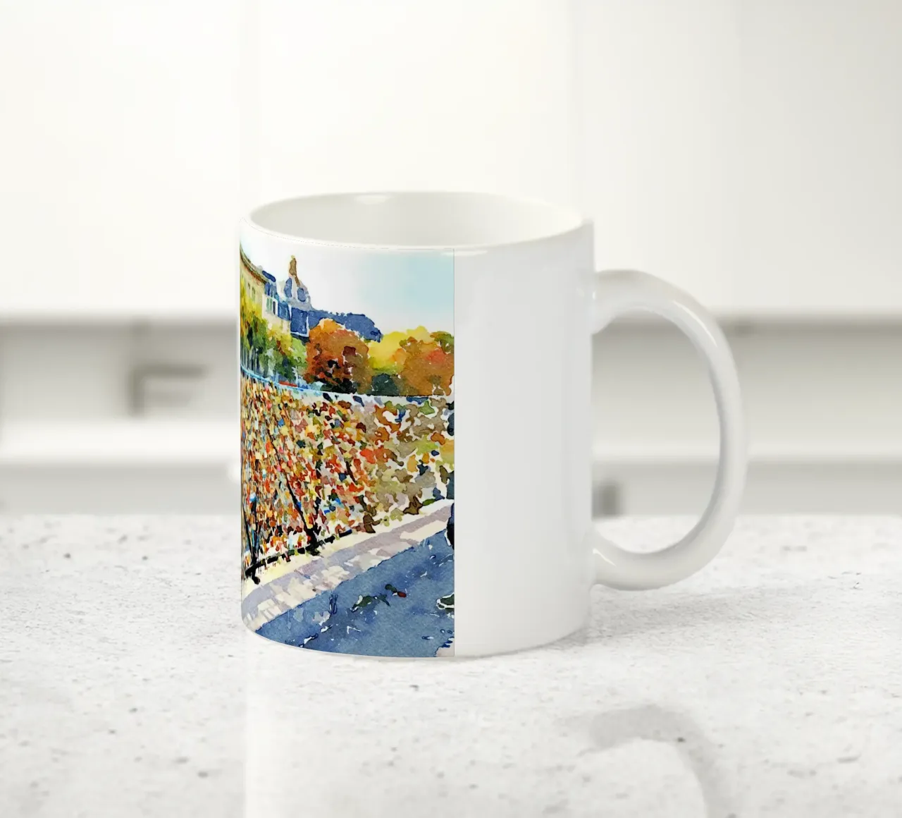 Amore a Parigi tazza in ceramica da Massimo Frascogna