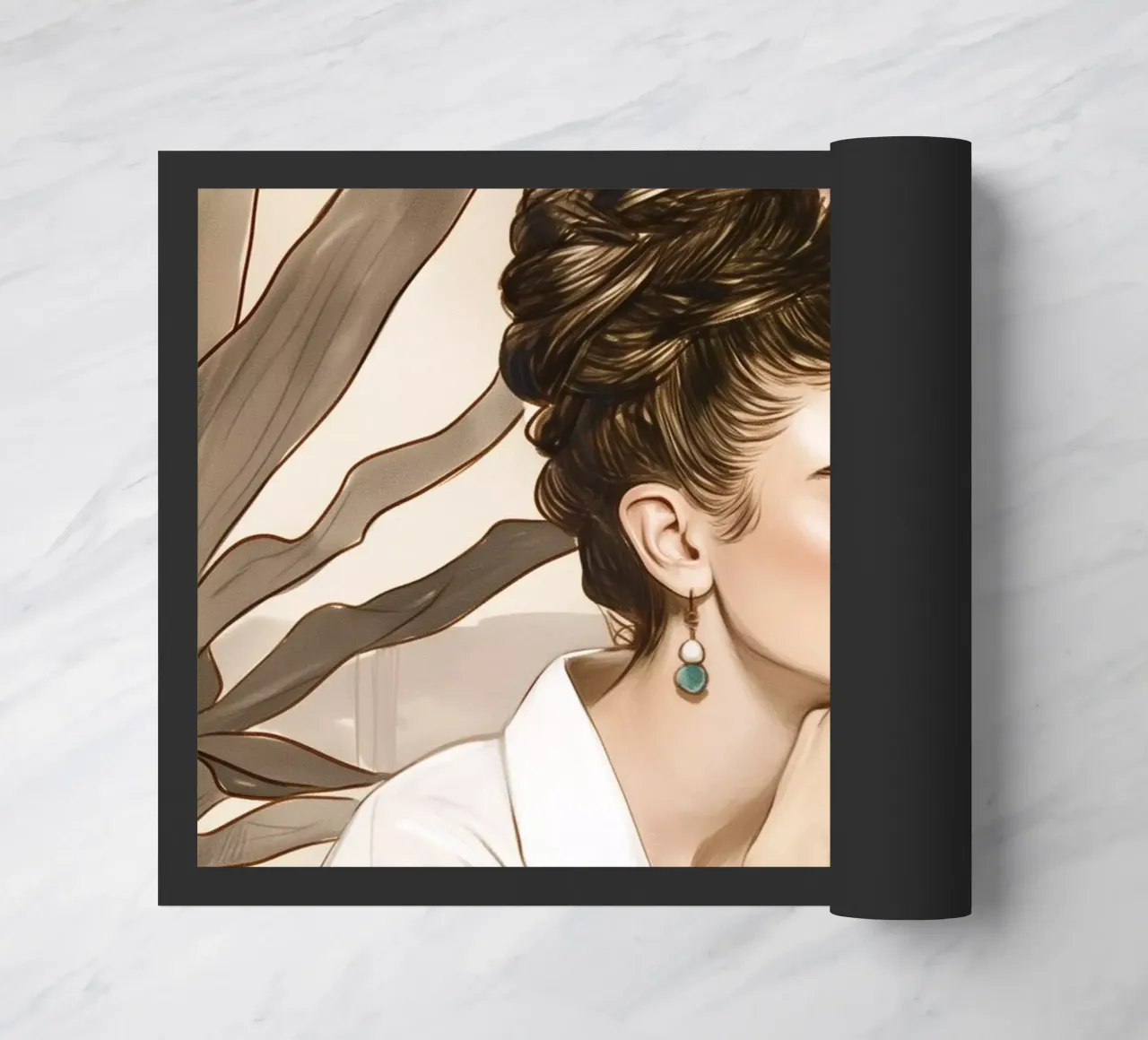 Frida Kaffee Liebe Fußmatte von Carinaprint