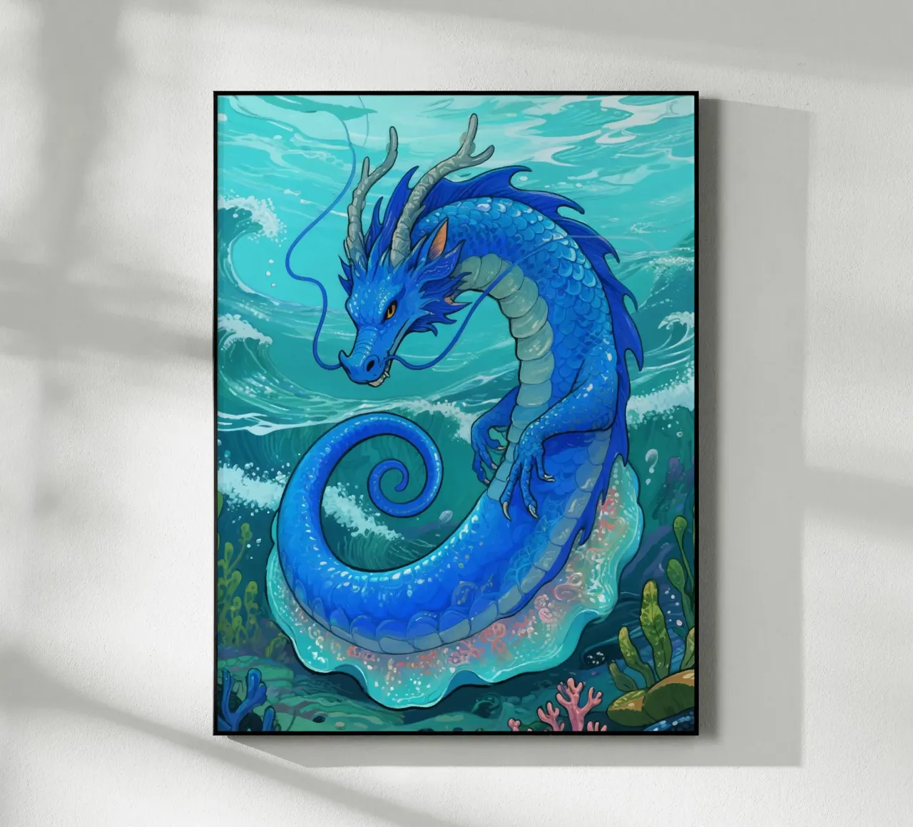 Drago subacqueo plexiglass da knowledge