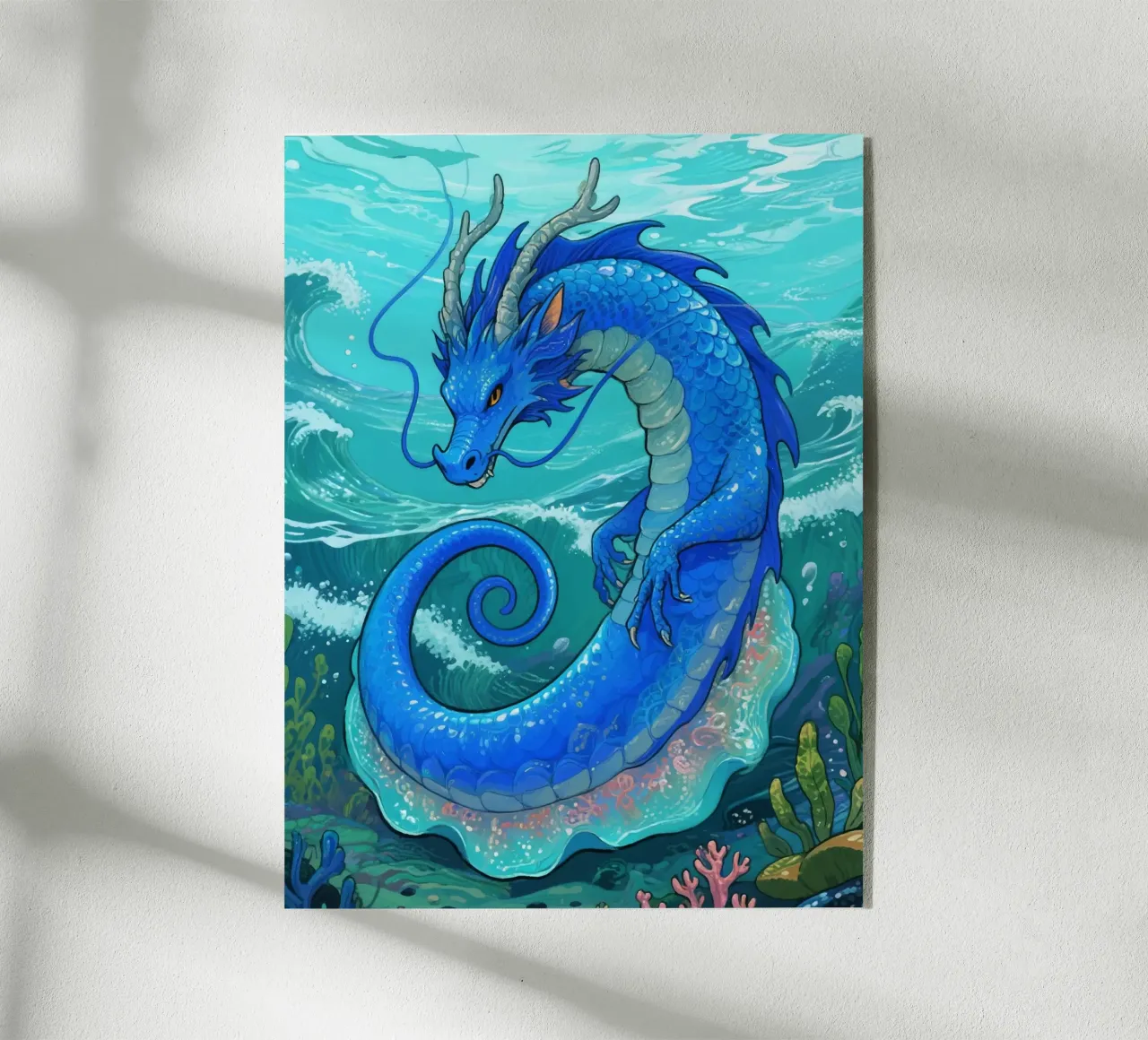 Drago subacqueo plexiglass da knowledge