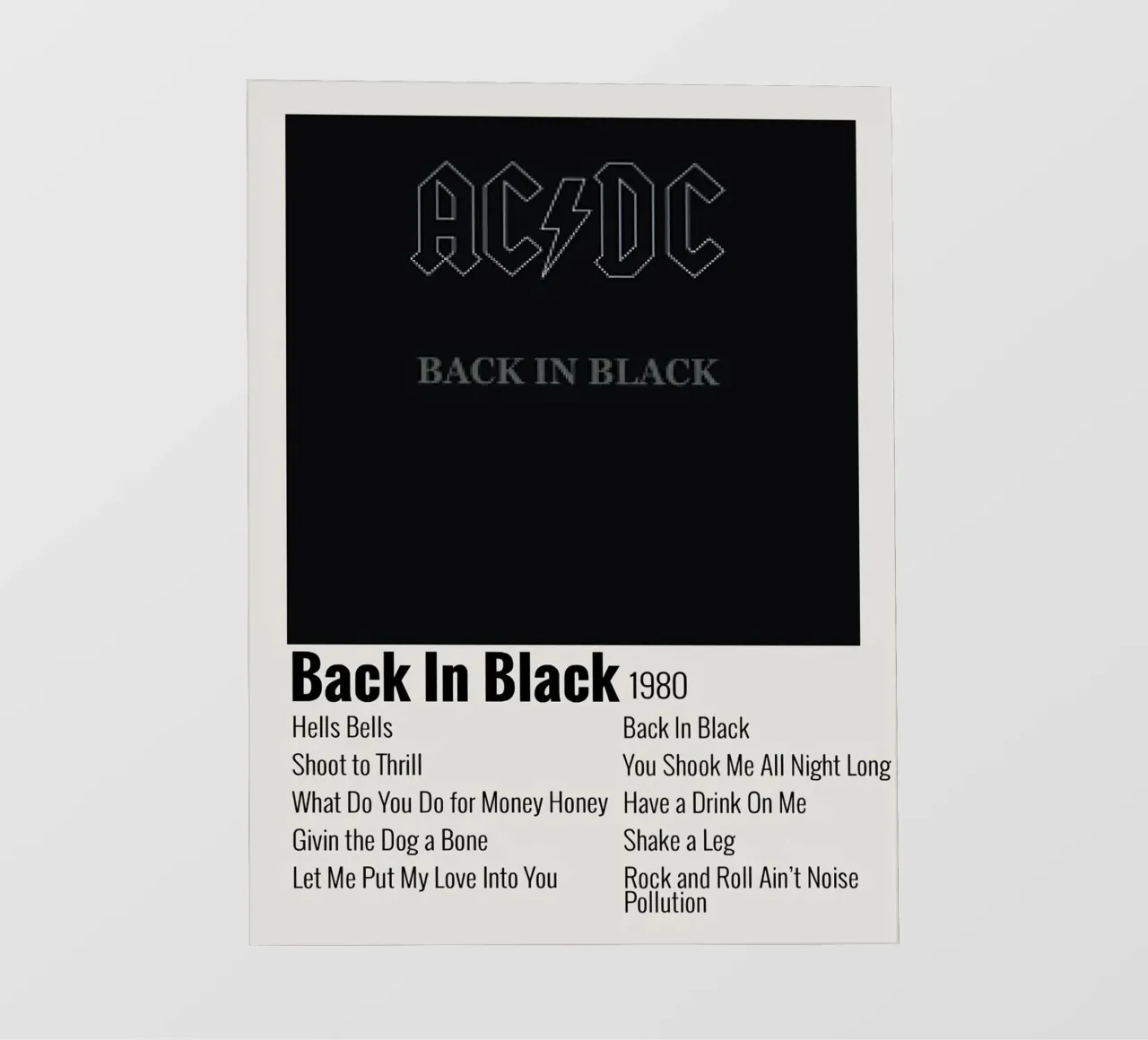 ACDC Back In Black pellicola backlit da Roronoa7
