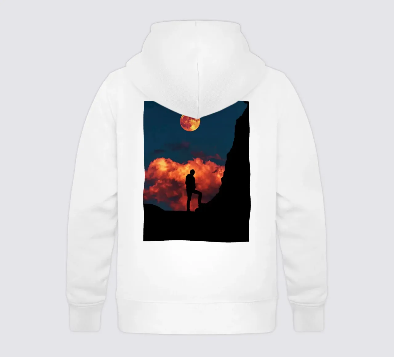 Stehend mit Mond Kinder Hoodie von arizrab