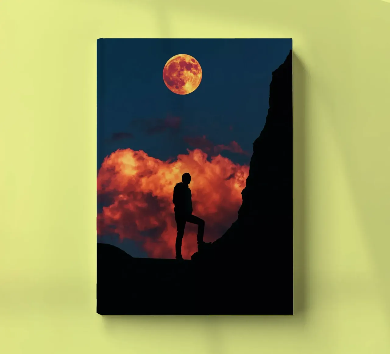 Debout avec la lune carnet de notes de arizrab