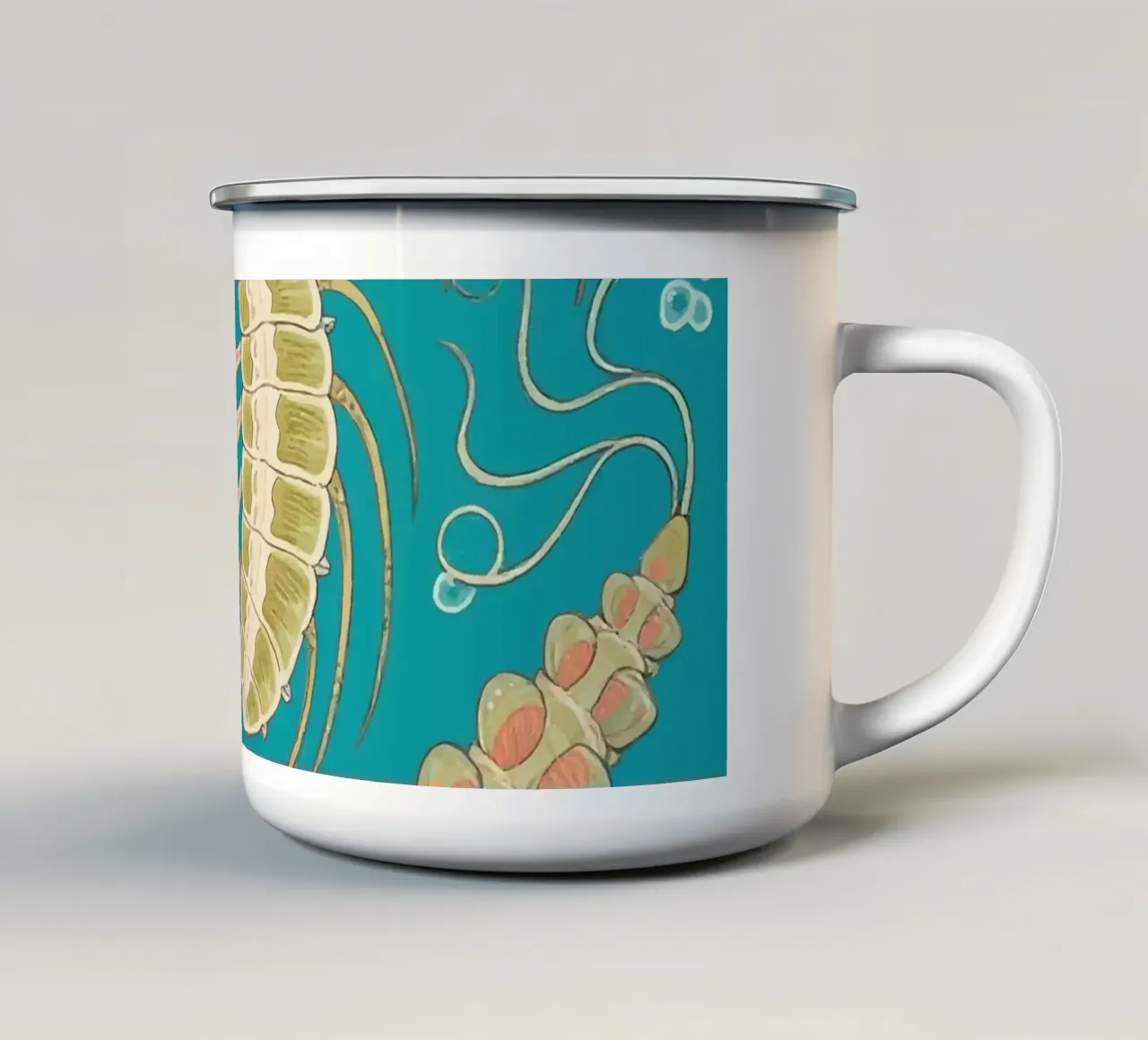 Invertebrati tazza in smalto da knowledge