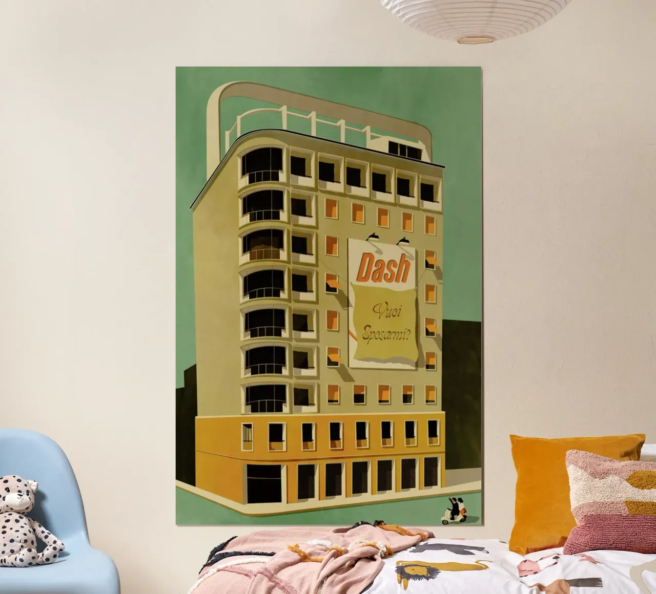 Will You Marry Me? poster con telaio in legno da Giordano Poloni
