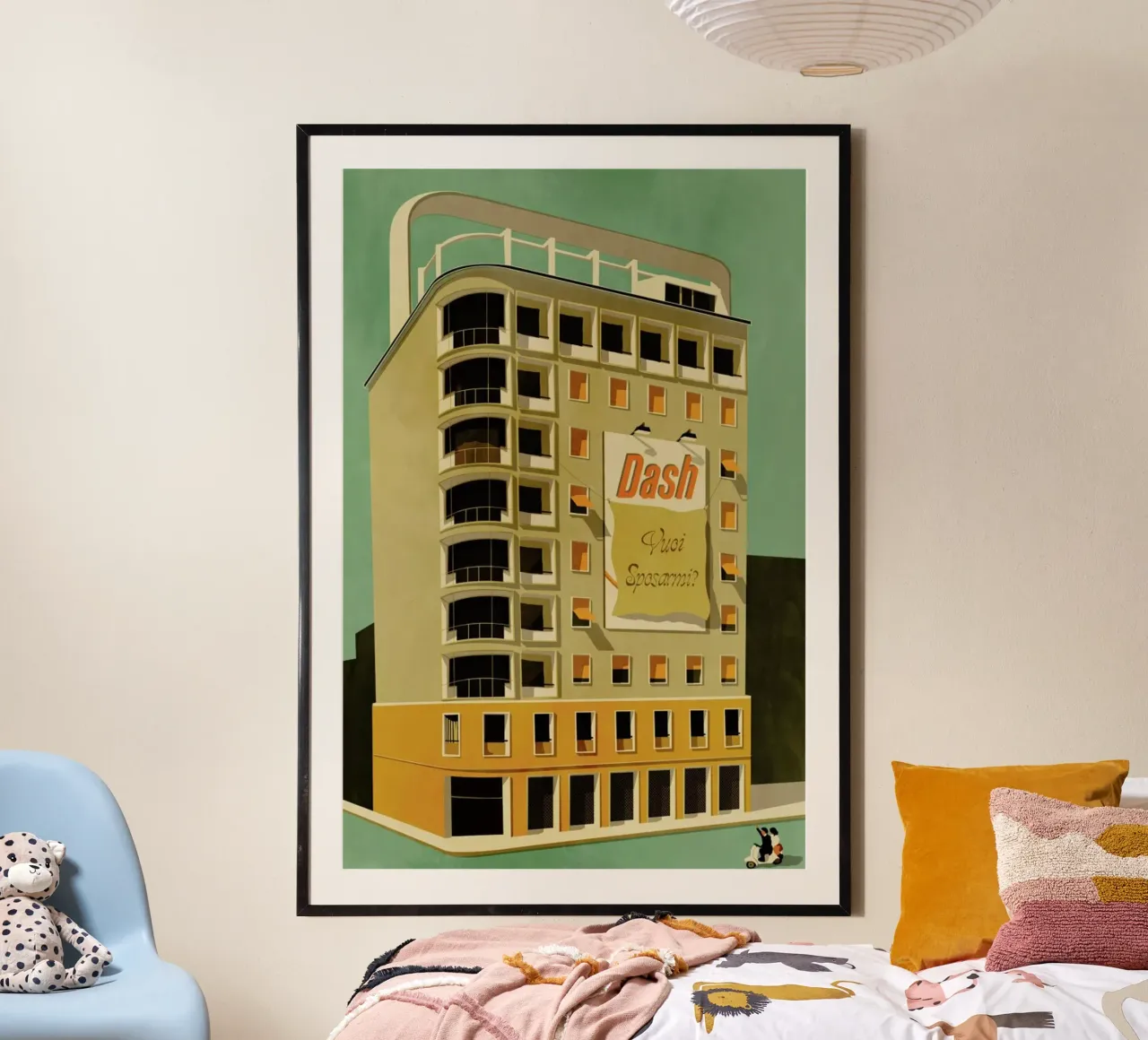 Will You Marry Me? poster con telaio in legno da Giordano Poloni