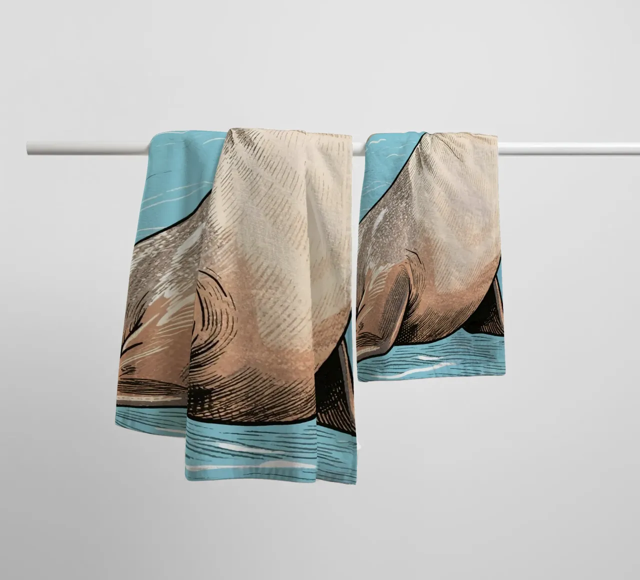 Sigillo asciugamano da bagno da knowledge