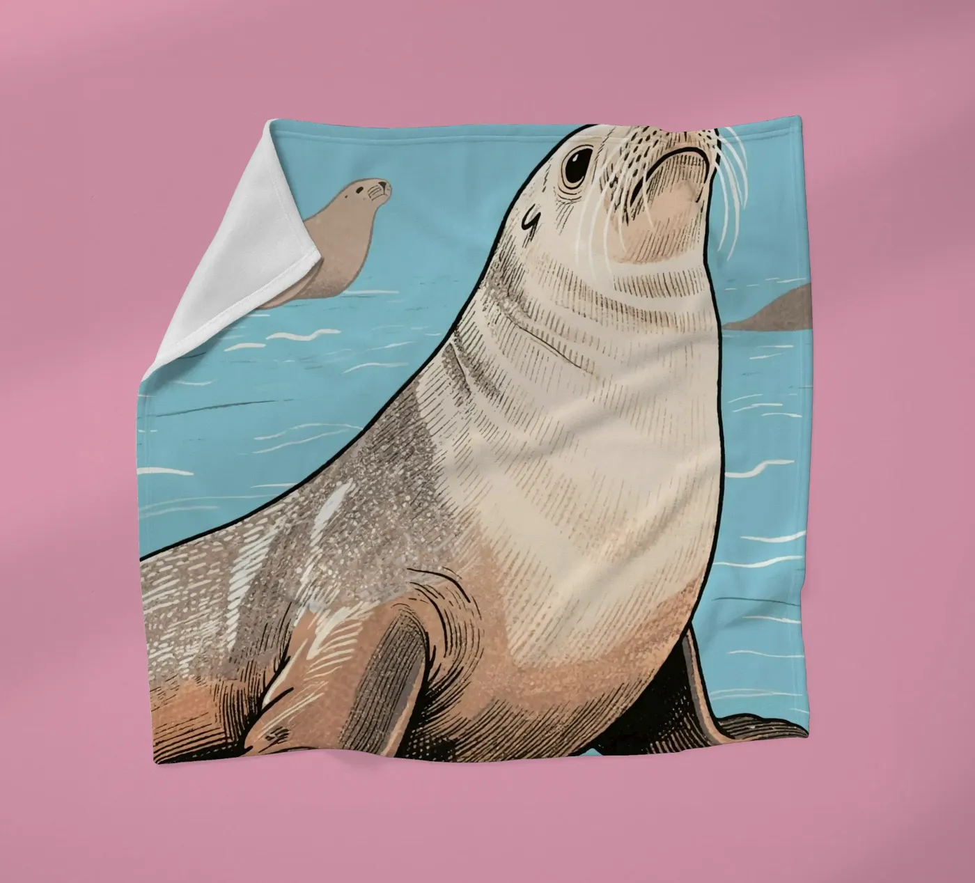 Seelöwe Fleecedecke von knowledge