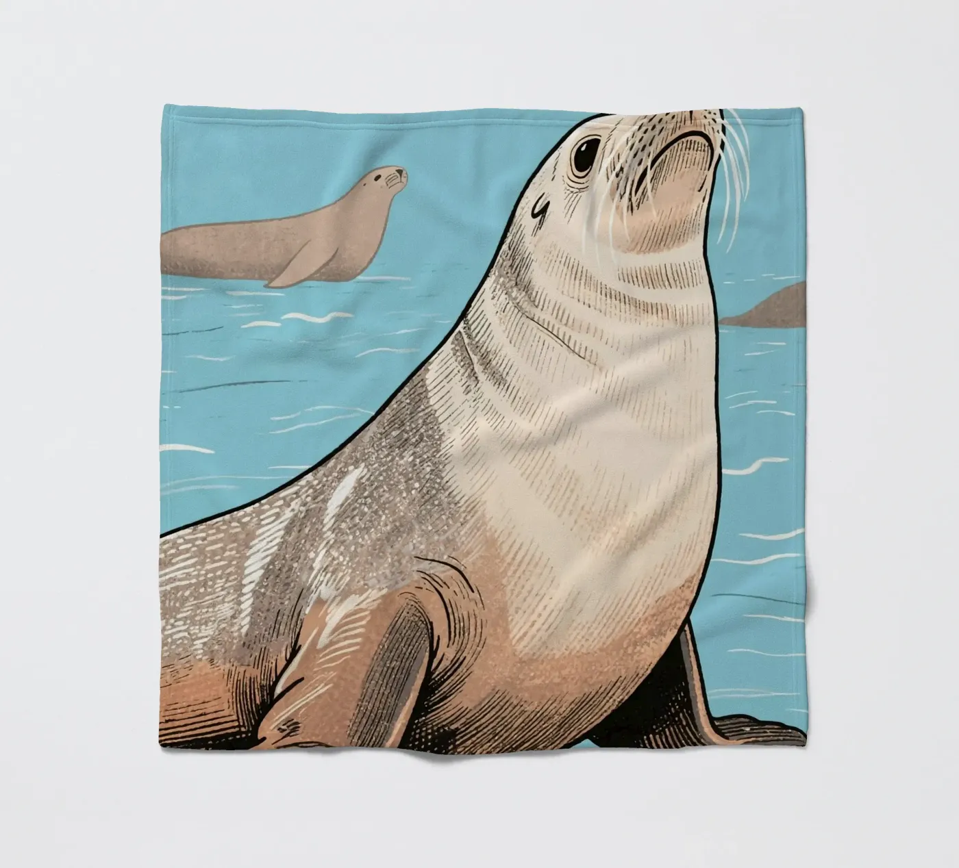 Seelöwe Fleecedecke von knowledge