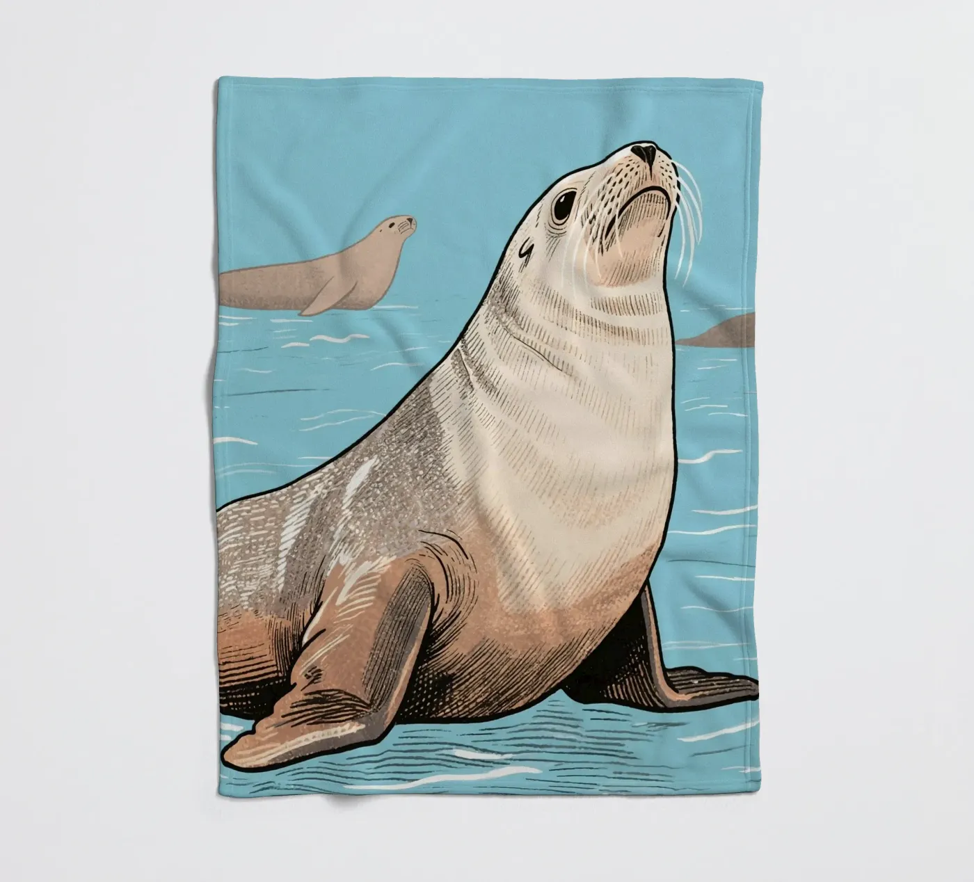 Seelöwe Fleecedecke von knowledge