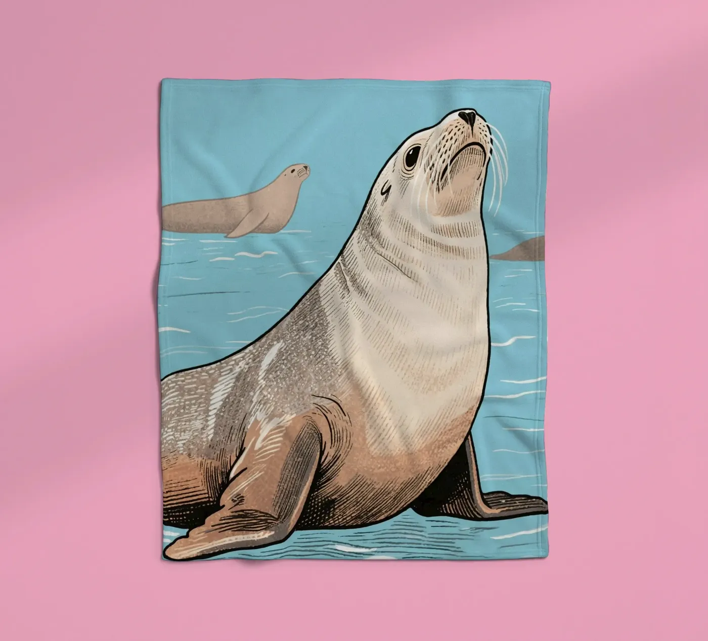 Seelöwe Fleecedecke von knowledge