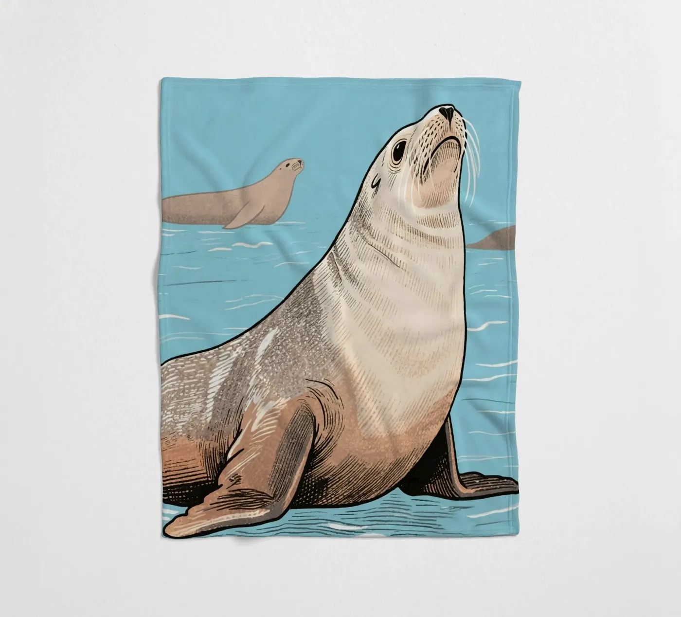 Seelöwe Fleecedecke von knowledge