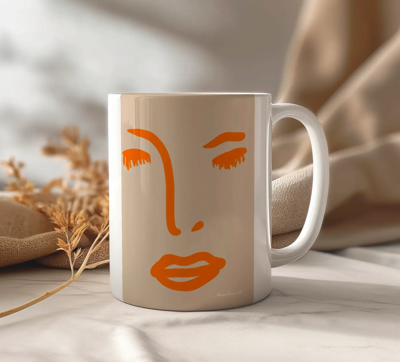 Ouque ceramic mug by Mike Leymi