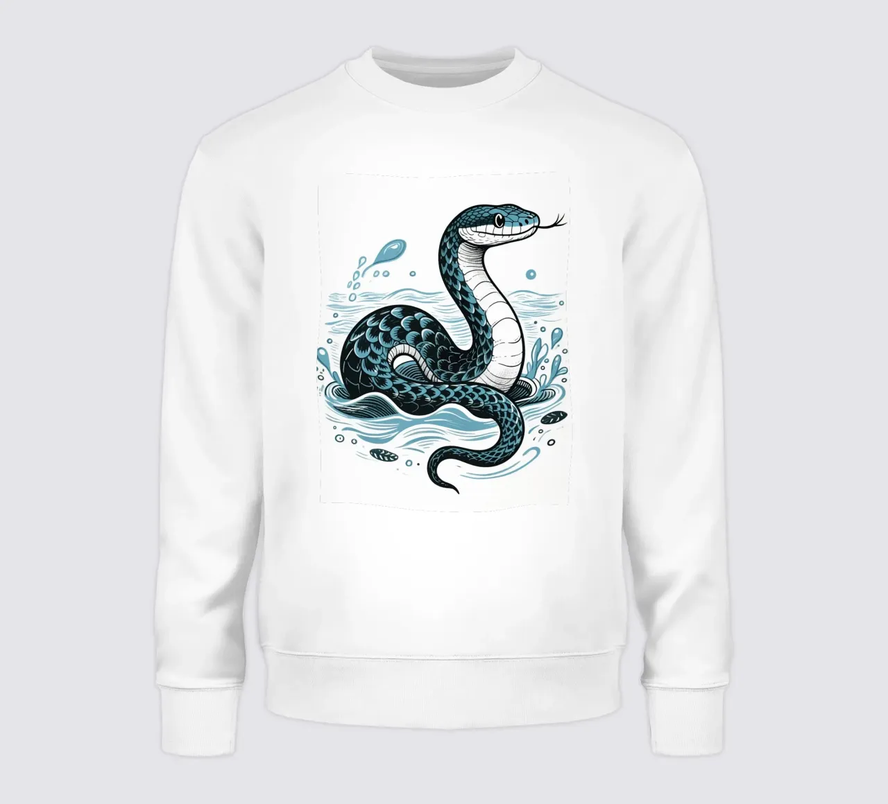 Serpente sull'acqua felpa da knowledge