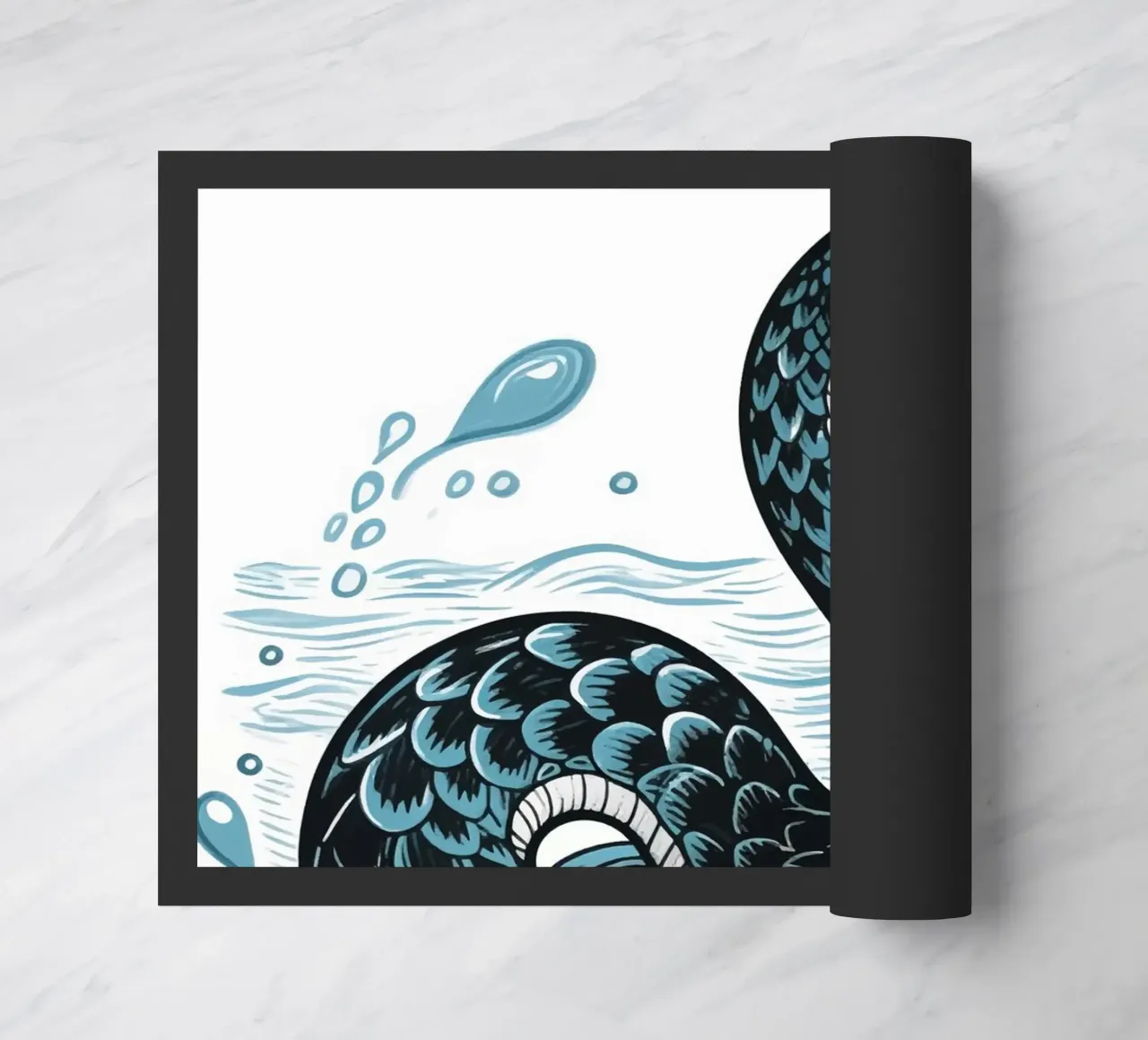 Serpente sull'acqua zerbino da knowledge