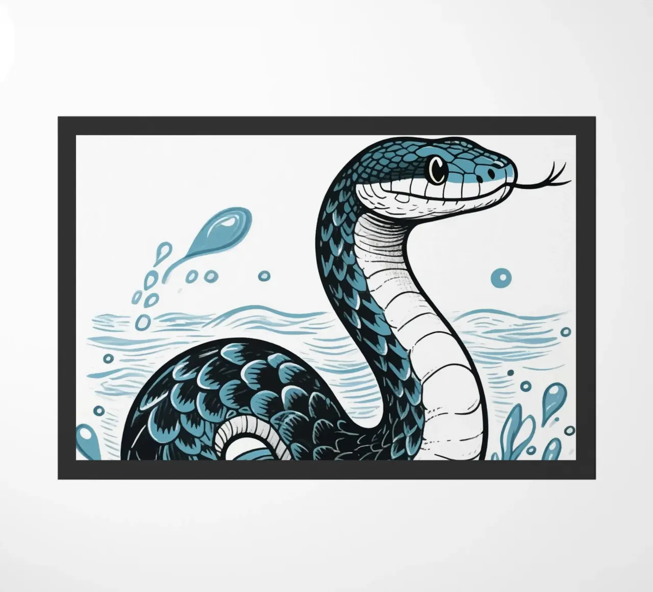 Serpente sull'acqua zerbino da knowledge