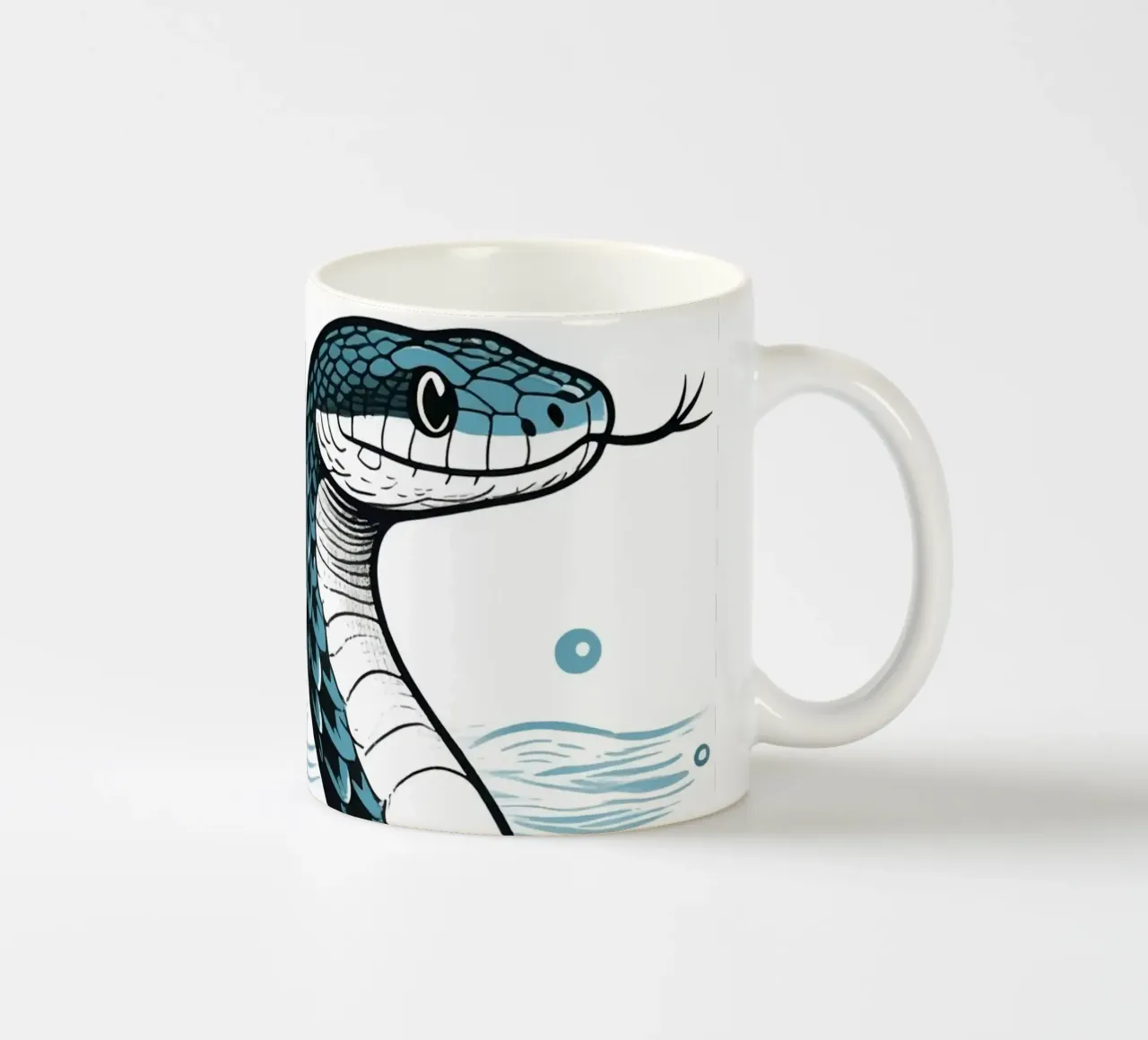 Serpente sull'acqua tazza in ceramica da knowledge