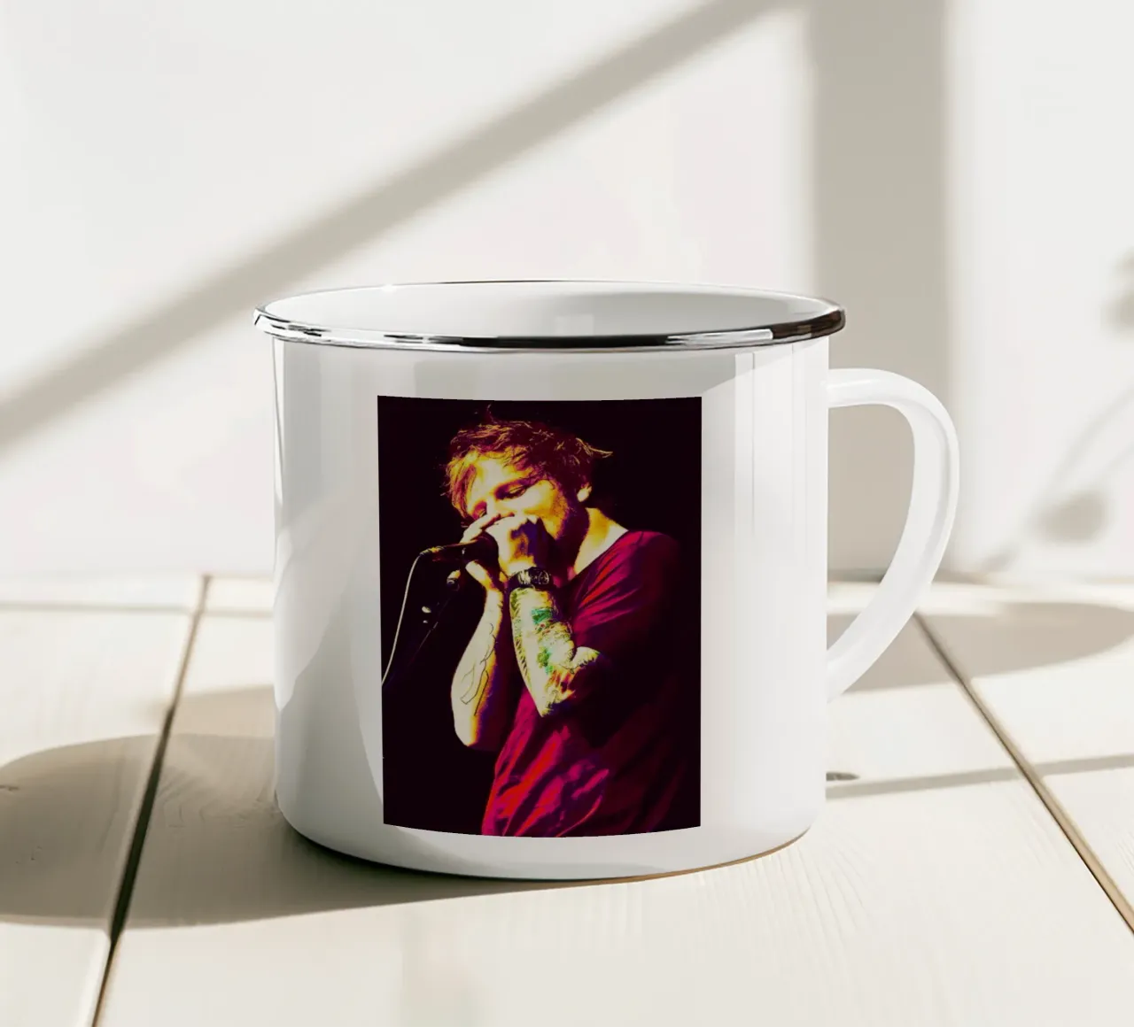 Stile Ed Sheeran tazza in smalto da Lembayung art