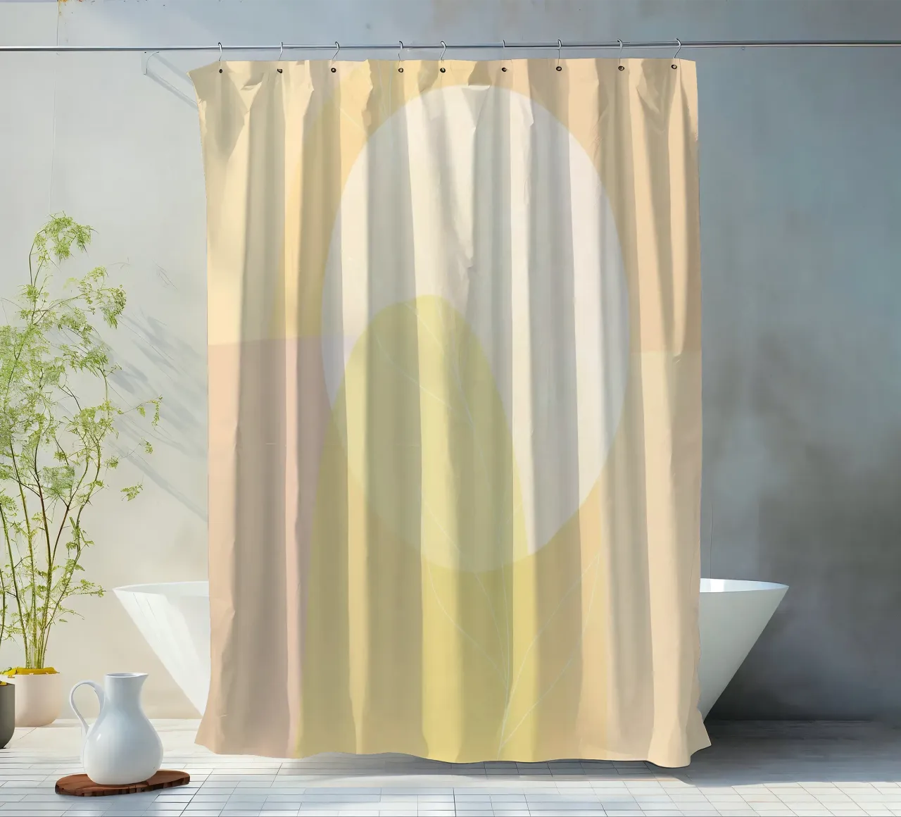 Abstract modern 8 douchegordijn van LaylaOzHome