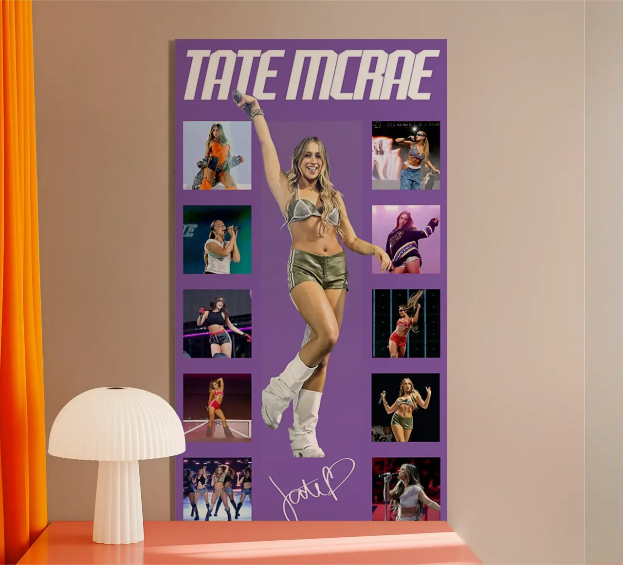 Tate McRae Vertiramic plexiglass da Theodore