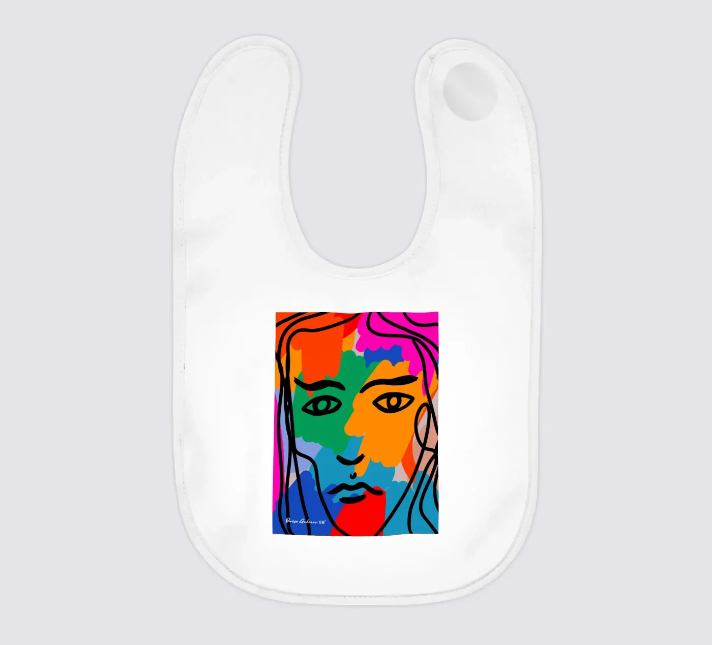 Face Face Babylätzchen von Mike Leymi