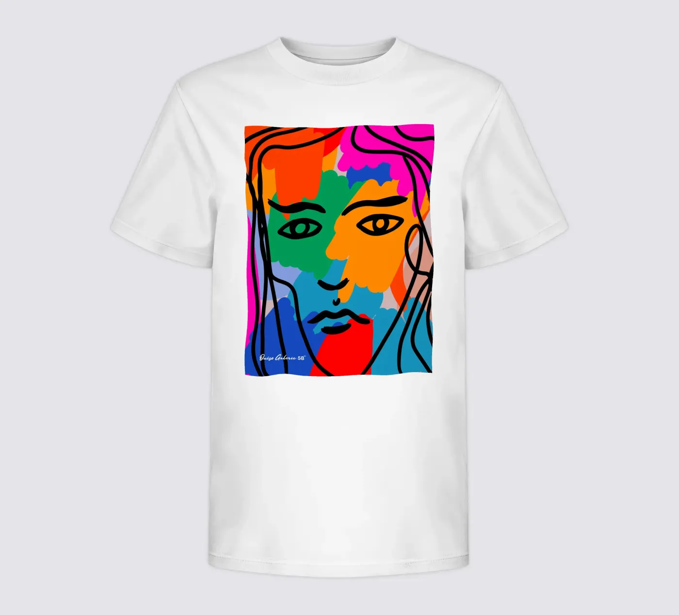Face Face kinder t-shirt van Mike Leymi